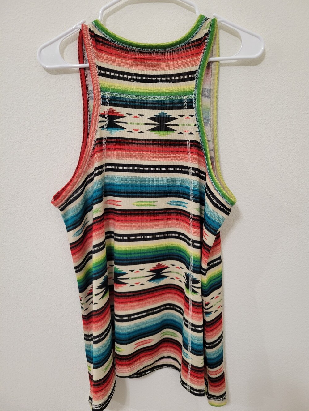 Double D Ranch Serape Aztec Tank Size Large - Picture 2 of 5